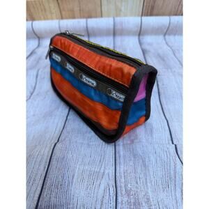 LeSportsac Striped Nylon Travel Pouch